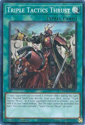Triple Tactics Thrust (RA03-EN072) - Quarter Century Bonanza 1st Edition