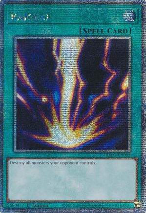 Raigeki (Quarter Century Secret Rare) (RA03-EN083) - Quarter Century Bonanza 1st Edition