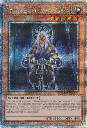 Grandmaster of the Six Samurai (Quarter Century Secret Rare) (RA03-EN174) - Quarter Century Bonanza 1st Edition