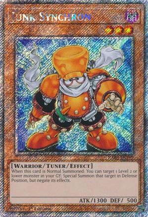 Junk Synchron (Platinum Secret Rare) (RA03-EN199) - Quarter Century Bonanza 1st Edition