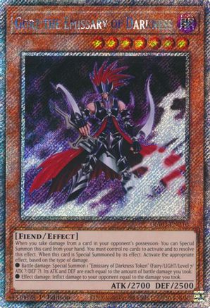 Gorz the Emissary of Darkness (Platinum Secret Rare) (RA03-EN210) - Quarter Century Bonanza 1st Edition