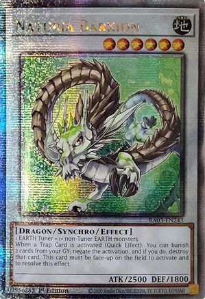 Naturia Barkion (Quarter Century Secret Rare) (RA03-EN243) - Quarter Century Bonanza 1st Edition