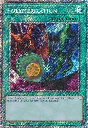 Polymerization (A) (Alternate Art) (Platinum Secret Rare) (RA03-EN051) - Quarter Century Bonanza 1st Edition