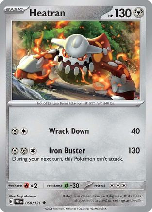 Heatran 068/131  SV Prismatic Evolutions - Uncommon