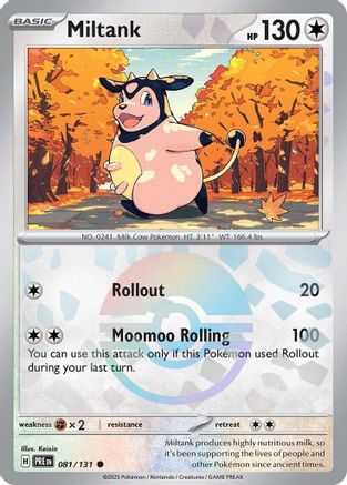 Miltank (Poke Ball Pattern) 081/131  - Holofoil SV Prismatic Evolutions - Common