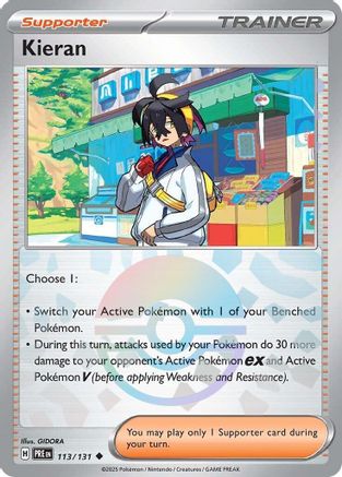 Kieran 113/131  - Holofoil SV Prismatic Evolutions - Uncommon