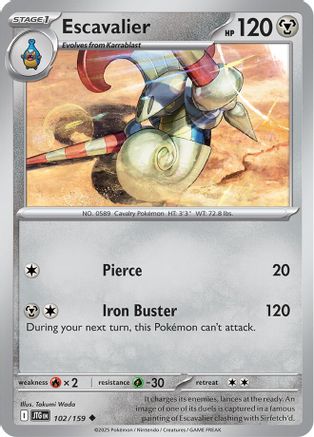 Escavalier 102/159  SV09 Journey Together - Uncommon