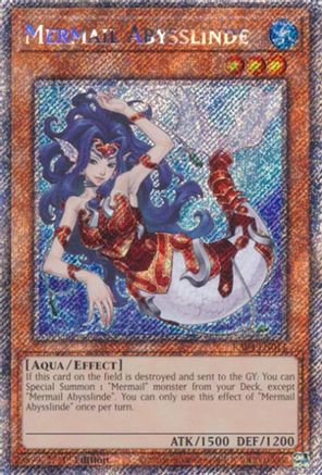 Mermail Abysslinde (Platinum Secret Rare) (RA04-EN011) - Quarter Century Stampede 1st Edition