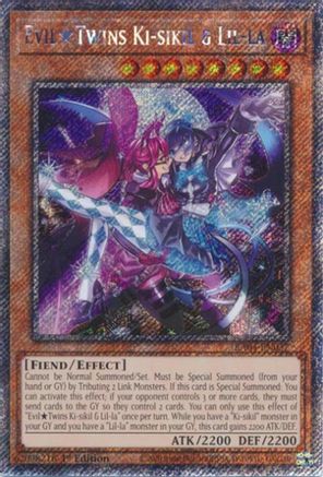 Evil Twins Ki-sikil & Lil-la (Platinum Secret Rare) (RA04-EN037) - Quarter Century Stampede 1st Edition