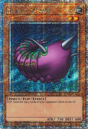 Needle Worm (Quarter Century Secret Rare) (RA04-EN112) - Quarter Century Stampede 1st Edition