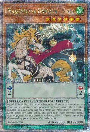 Majespecter Unicorn - Kirin (Quarter Century Secret Rare) (RA04-EN260) - Quarter Century Stampede 1st Edition