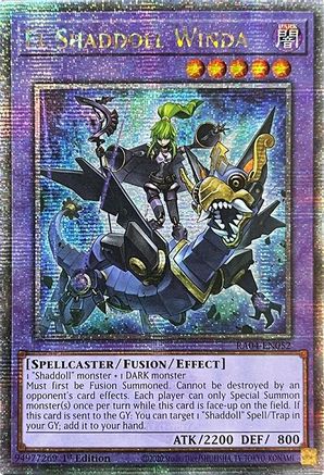 El Shaddoll Winda (Quarter Century Secret Rare) (RA04-EN052) - Quarter Century Stampede 1st Edition