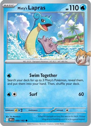 Misty's Lapras 050  SV10 Destined Rivals - Common