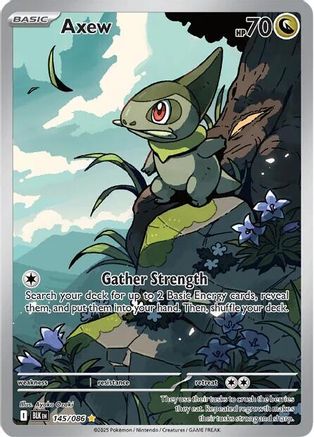 Axew 145/086  - Holofoil SV Black Bolt - Illustration Rare