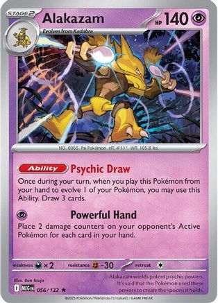Alakazam 056  - Holofoil ME01 Mega Evolution - Rare