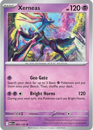 Xerneas 064  - Holofoil ME01 Mega Evolution - Rare